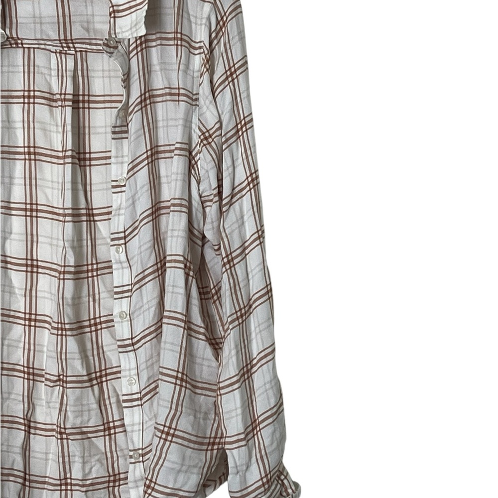 Lucky Brand | Plaid lightweight long sleeve button down shirt size large - Picture 4 of 11